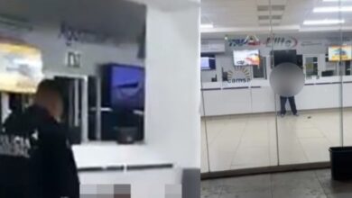 Photo of Hombre se corta el cuello frente a policías en terminal de Mexicali