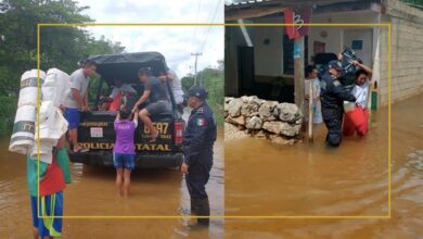 Photo of SSP Yucatán auxilia a comunidad inundada en Tekax por las lluvias