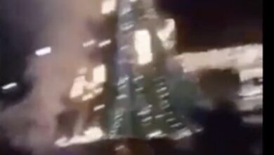 Photo of Arde árbol de Navidad en Hidalgo