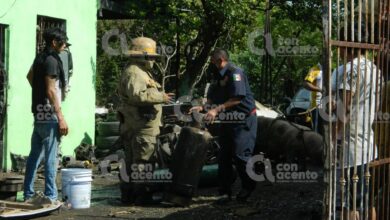 Photo of Tanque de gas suelta flamazo en la Emiliano Zapata Sur