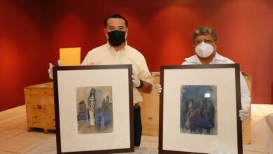 Photo of Renán Barrera supervisa la apertura de cajas de la obra de Marc Chagall en Mérida