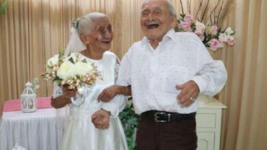 Photo of Abuelitos de más de 90 años se casan en Bacalar