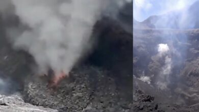Photo of Alpinista sube al Popocatépetl y graba el interior del cráter