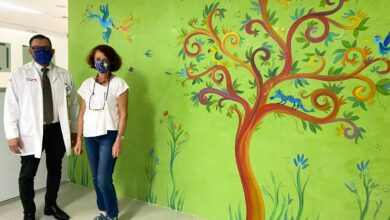 Photo of Artista crea ambiente colorido para niños en la UMAE Mérida