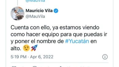 Photo of Yucateco pide ayuda para acudir a programa espacial y Vila responde