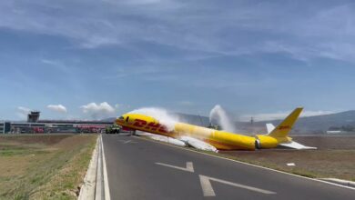 Photo of Avión de DHL se parte en dos tras aterrizar de emergencia en Costa Rica