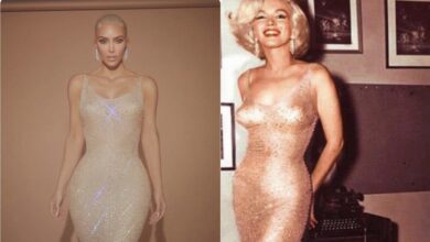 Photo of Kim Kardashian, lució el vestido de Marilyn Monroe en la Met Gala 