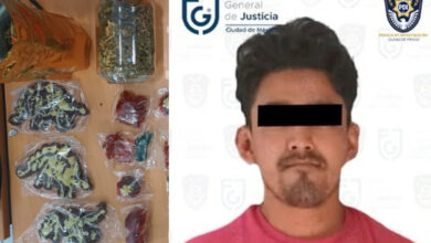 Photo of Marihuana, dulces y «dino mota», mercancía de narcomenudista detenido en CU