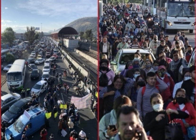 Bloquean transportistas varios puntos de la CDMX; se desata el caos ...