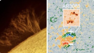 Photo of Mancha solar del tamaño de un planeta se multiplicó en 2 días y amenaza a la Tierra