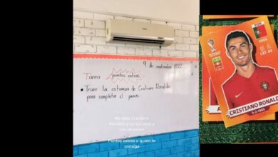 Photo of Maestra deja de tarea conseguir estampa de Cristiano Ronaldo del álbum Panini