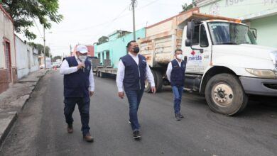 Photo of Renán Barrera trabaja en rehabilitar vialidades en Mérida y comisarías