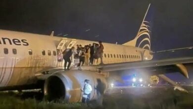 Photo of Avión procedente del AICM se despista al aterrizar en Panamá