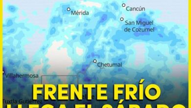 Photo of Frente Frío llegaría a Yucatán este sábado