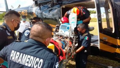 Photo of Helicóptero de la SSP traslada a Mérida a niño grave en accidente vehicular