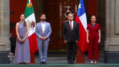 Photo of López Obrador recibe a Boric en Palacio Nacional