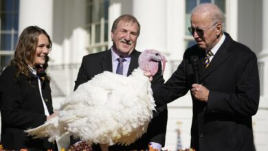Photo of Biden celebra su primer ‘perdón del pavo’ en la Casa Blanca