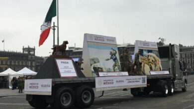 Photo of Con carro alegórico, rinden homenaje a Frida en el desfile de la CDMX