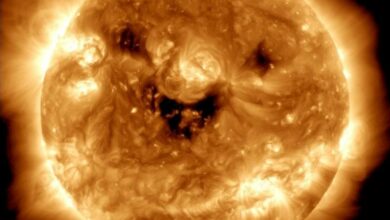 Photo of Telescopio de la NASA capta peculiar imagen del Sol “sonriendo”