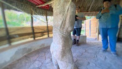 Photo of Escultura dual de Oxkintok, la primera en su tipo en ese antiguo sitio maya