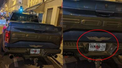 Photo of Camioneta con placas de Sinaloa se pasea en calles de París