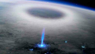 Photo of Extraño rayo azul fue captado por la Estación Espacial Internacional