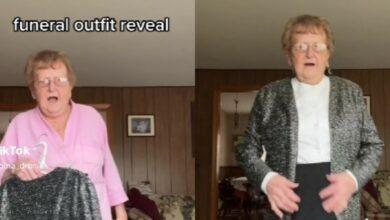 Photo of Abuelita presume outfit que usará en su funeral