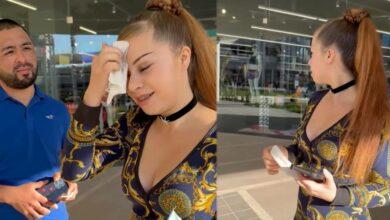 Photo of La retan a quitarse el maquillaje y su novio la abandona