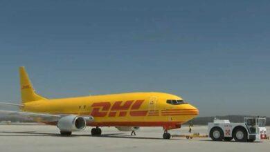 Photo of El AIFA recibe su primer vuelo de carga de DHL 