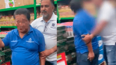 Photo of Lo descubre grabando debajo de su falda. VIDEO  