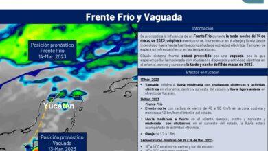 Photo of Frente Frío llega con lluvias este martes a la Península