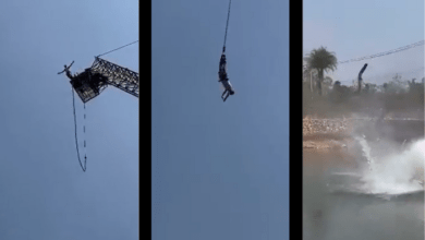 Photo of Salta en bungee y se rompe la cuerda. VIDEO