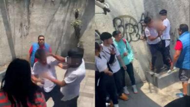 Photo of “Rómpele su ma…”; padre incita a su hijo a pelear. VIDEO