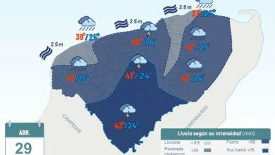 Photo of Calor, lluvias y hasta granizo, hoy en Yucatán