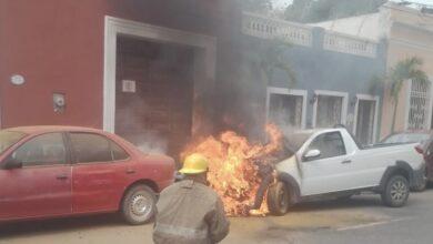 Photo of Se incendia vehículo en calles del Centro