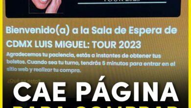 Photo of Se cae la página para la preventa de los boletos de Luis Miguel