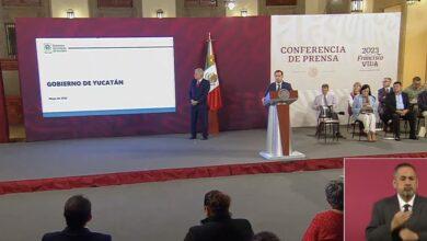 Photo of Mauricio Vila presenta obras en la mañanera con AMLO