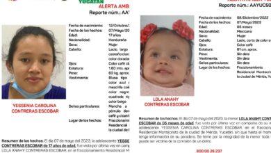 Photo of Buscan a joven y a bebé de Honduras desaparecidas en Mérida