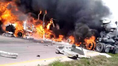 Photo of Impresionante choque de tráilers en la Mérida-Cancún