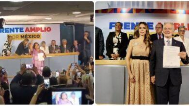Photo of Santiago Creel y Xóchitl Gálvez, se registran como aspirantes a la presidencia Frente Amplio por México