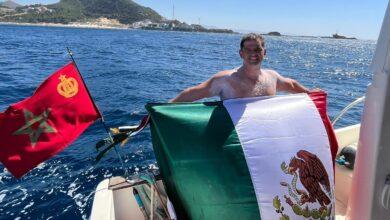 Photo of En tiempo récord Carlos Franco cruza en nado el Estrecho de Gibraltar
