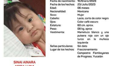 Photo of Alerta Amber por bebé desaparecida en Progreso 