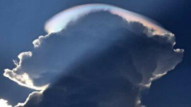 Photo of Captan nubes iridiscentes en Huhí