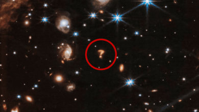 Photo of El James Webb capta “signo de interrogación cósmico” 