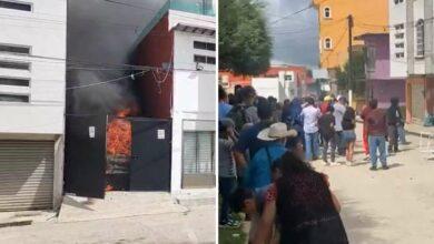 Photo of Queman casa de alcalde en Hidalgo por muerte de abuelito por policías