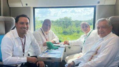 Photo of Mauricio Vila viaja en el Tren Maya  