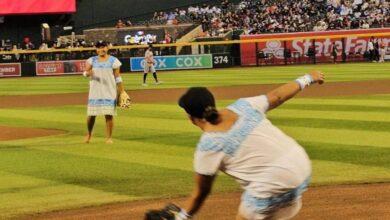 Photo of Amazonas de Yaxunah lanza la primera bola de la cultura yucateca