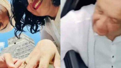 Photo of Le pide matrimonio a su novia frente a AMLO. VIDEO 