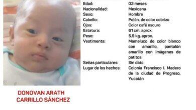 Photo of Alerta Amber por recién nacido de dos meses en Progreso