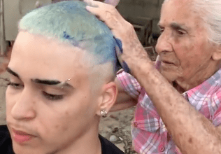 Photo of Abuelita de 90 años se vuelve peluquera profesional